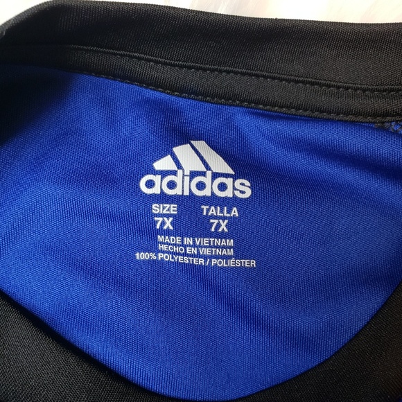 Boys Adidas Climalite Short Sleeve Shirt | Size 7x - Picture 5 of 6